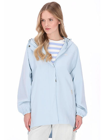 Softshelljacke in Hellblau