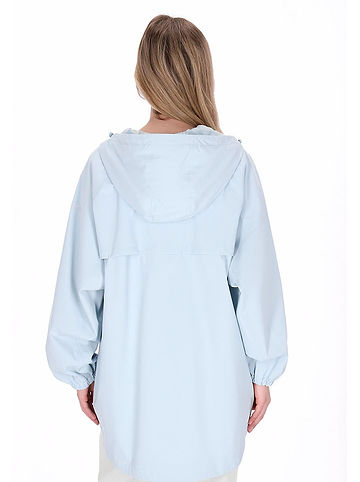 Softshelljacke in Hellblau