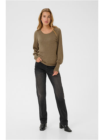 Pullover in Hellbraun
