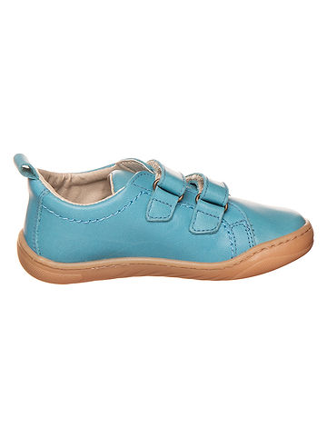 Leder-Barfußschuhe in Hellblau