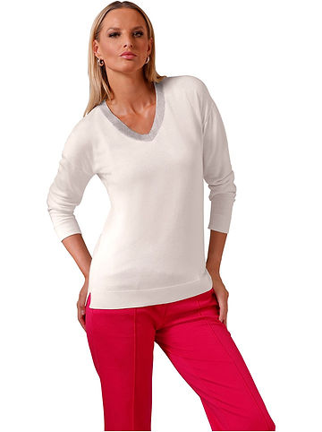 Pullover in Creme