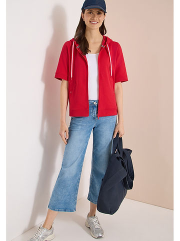 Sweatjacke in Rot