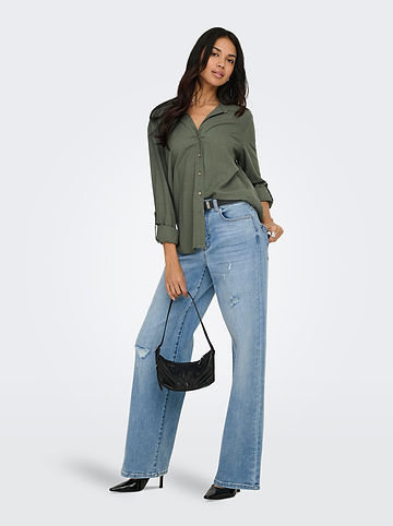 Bluse in Khaki