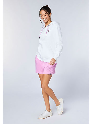 Sweatjacke in Weiß