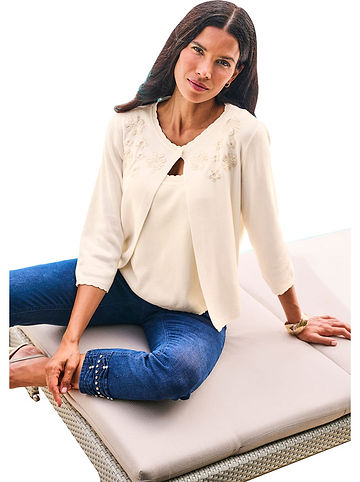 Stricktop in Beige