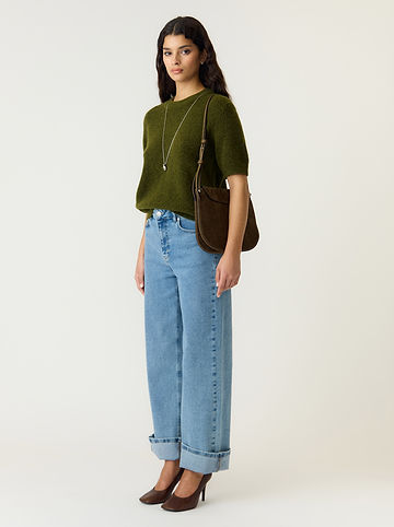 Strickshirt "Johi" in Grün