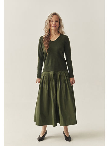 Kaschmir-Pullover in Khaki