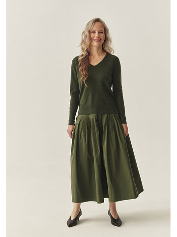 Kaschmir-Pullover in Khaki