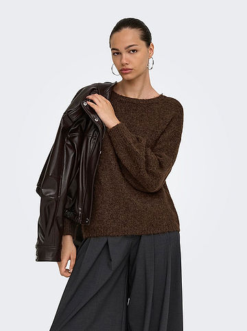 Pullover in Braun