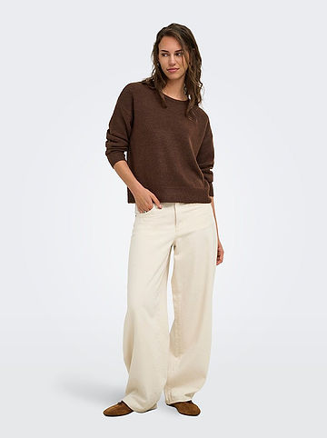 Pullover in Braun
