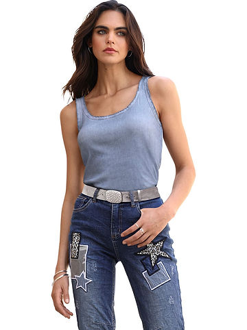 Top in Hellblau