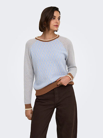 Pullover in Hellblau