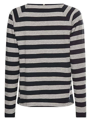 Longsleeve in Schwarz/ Grau