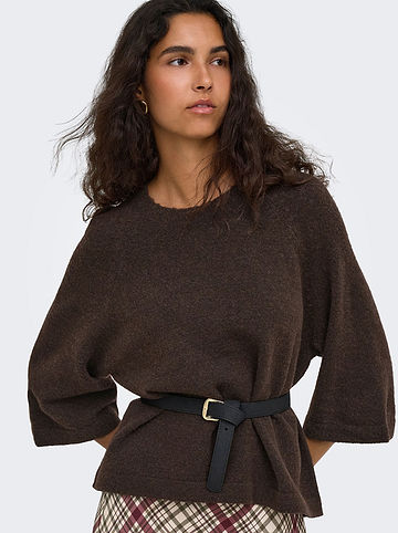 Pullover in Braun