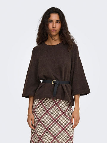 Pullover in Braun