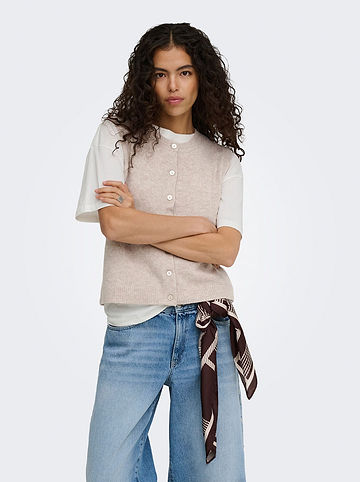 Pullunder in Beige