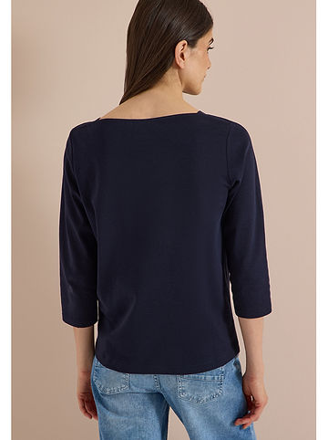 Longsleeve in Dunkelblau