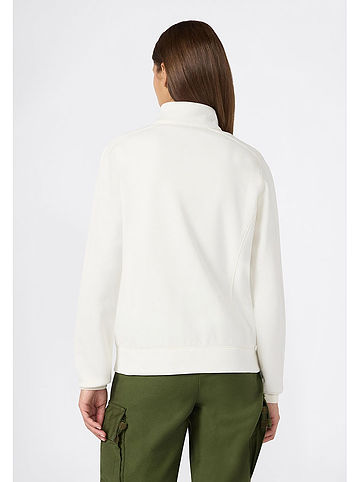 Sweatjacke in Creme