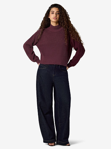 Pullover "Dara" in Bordeaux