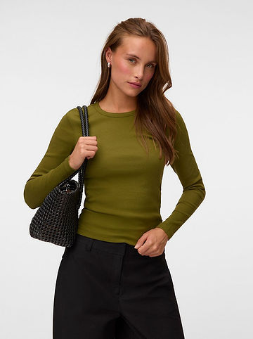 Longsleeve in Oliv