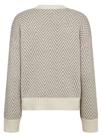 Pullover "Nuravissi" in Creme/ Grau