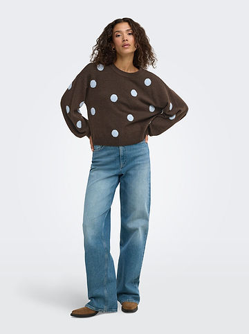Pullover in Braun