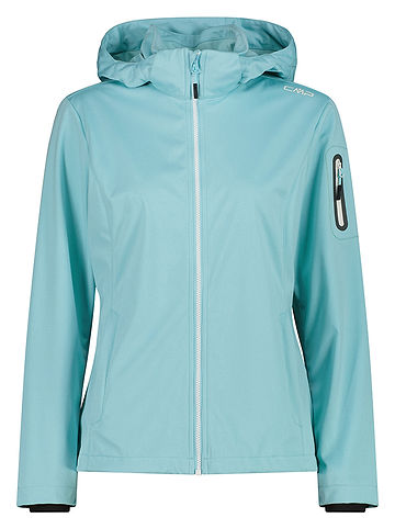Softshelljacke in Hellblau