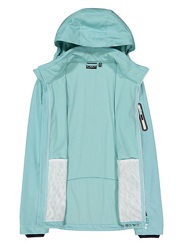 Softshelljacke in Hellblau