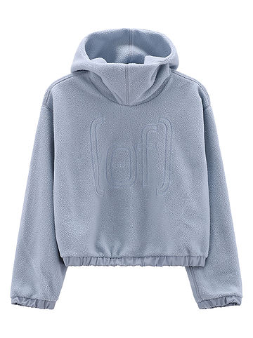Fleecepullover in Hellblau