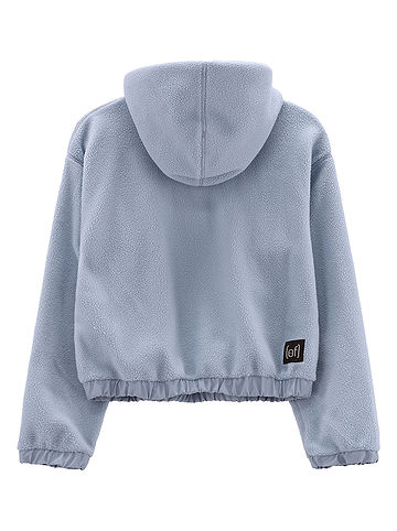 Fleecepullover in Hellblau