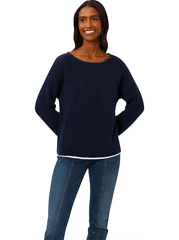 Pullover in Dunkelblau