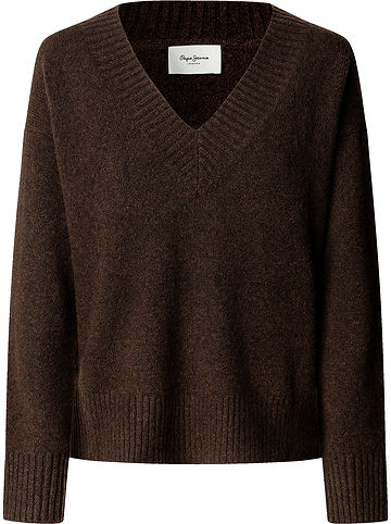 Pullover in Braun