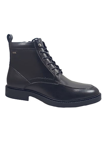 Leder-Boots in Schwarz