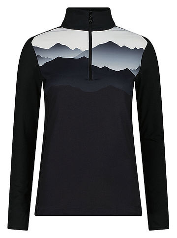 Fleecepullover in Schwarz