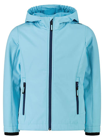 Softshelljacke in Hellblau