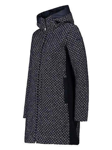 Functionele parka donkerblauw