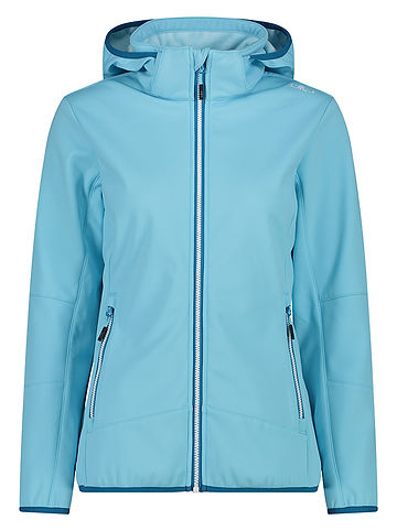Softshelljacke in Hellblau