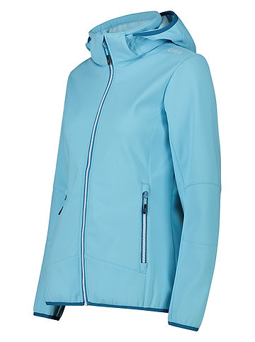 Softshelljacke in Hellblau