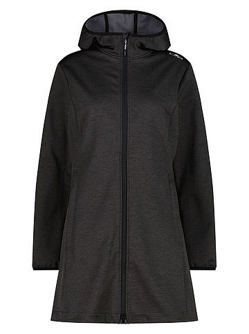 Softshellmantel in Schwarz