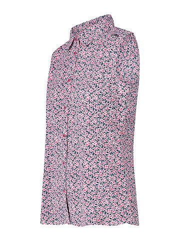 Functionele blouse lichtroze/wit
