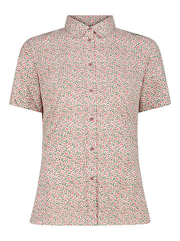 Functionele blouse crème/lichtroze