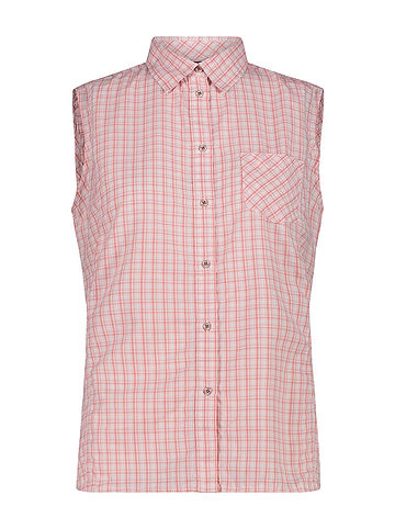 Functionele blouse lichtroze/wit