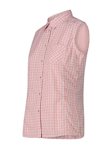 Functionele blouse lichtroze/wit