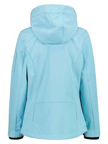 Softshelljacke in Hellblau