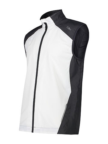 Functionele bodywarmer wit/zwart