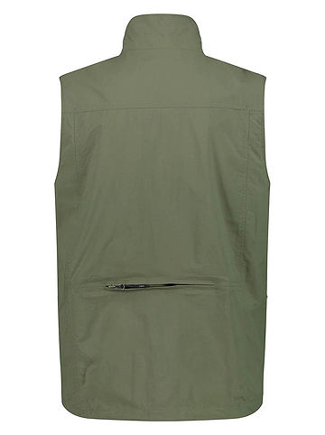 Functionele bodywarmer kaki