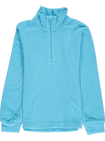 Fleecepullover in Hellblau