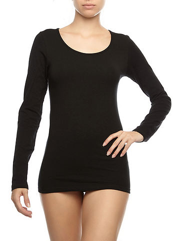 Longsleeve in Schwarz