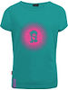Functioneel shirt "Logo" turquoise/roze