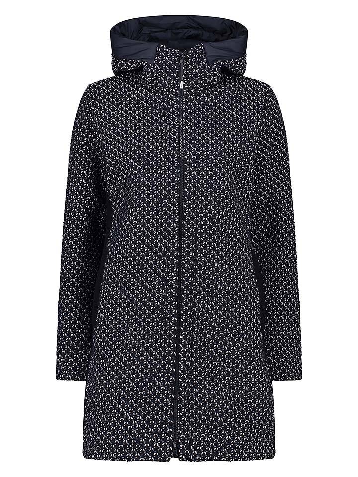 Functionele parka donkerblauw